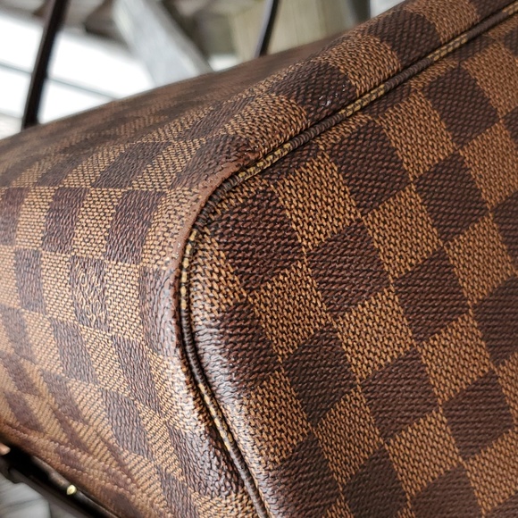 Louis Vuitton NEVERFULL MM Damier Ebene in cherry - Picture 11 of 16